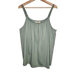 UNDERSTANCE Soft Bliss Bust Support Cami XL Iceberg Green Modal Blend NWT $59